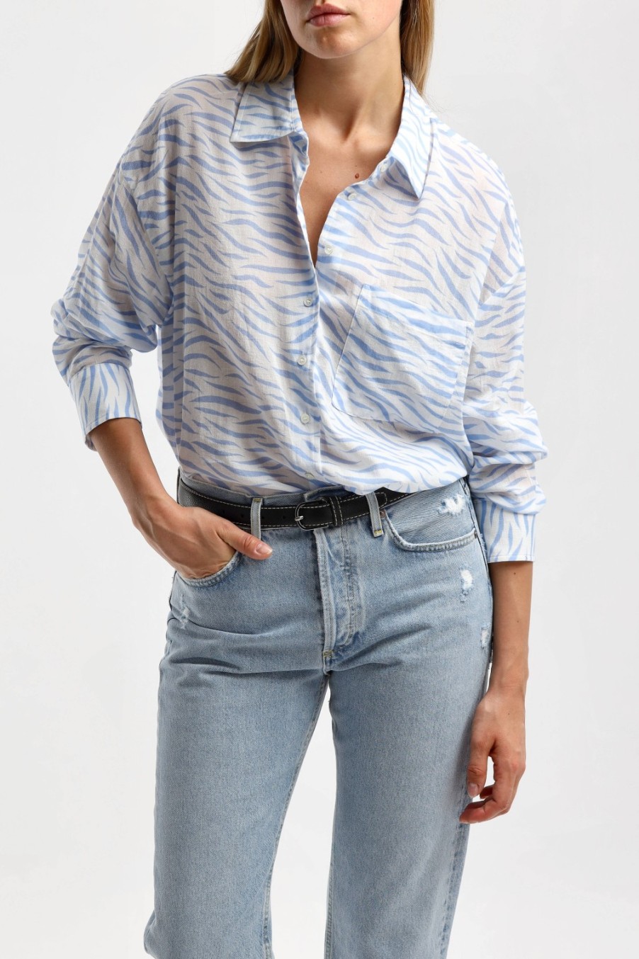 Vetements Xirena | Blouse Sydney En Blue Wave