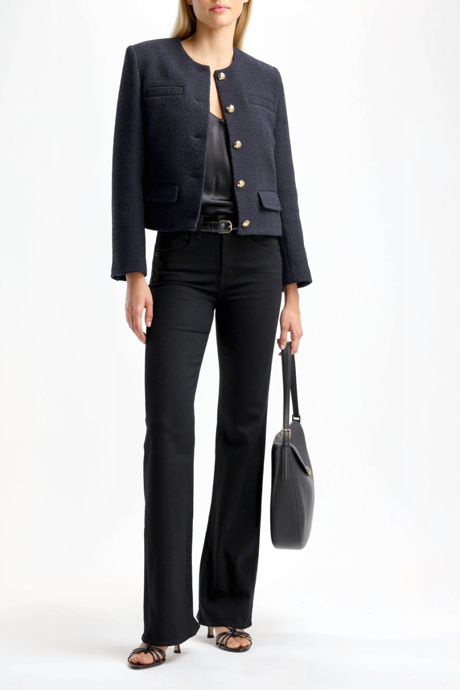 Vetements Nili Lotan | Jeans Celia En Distressed Black