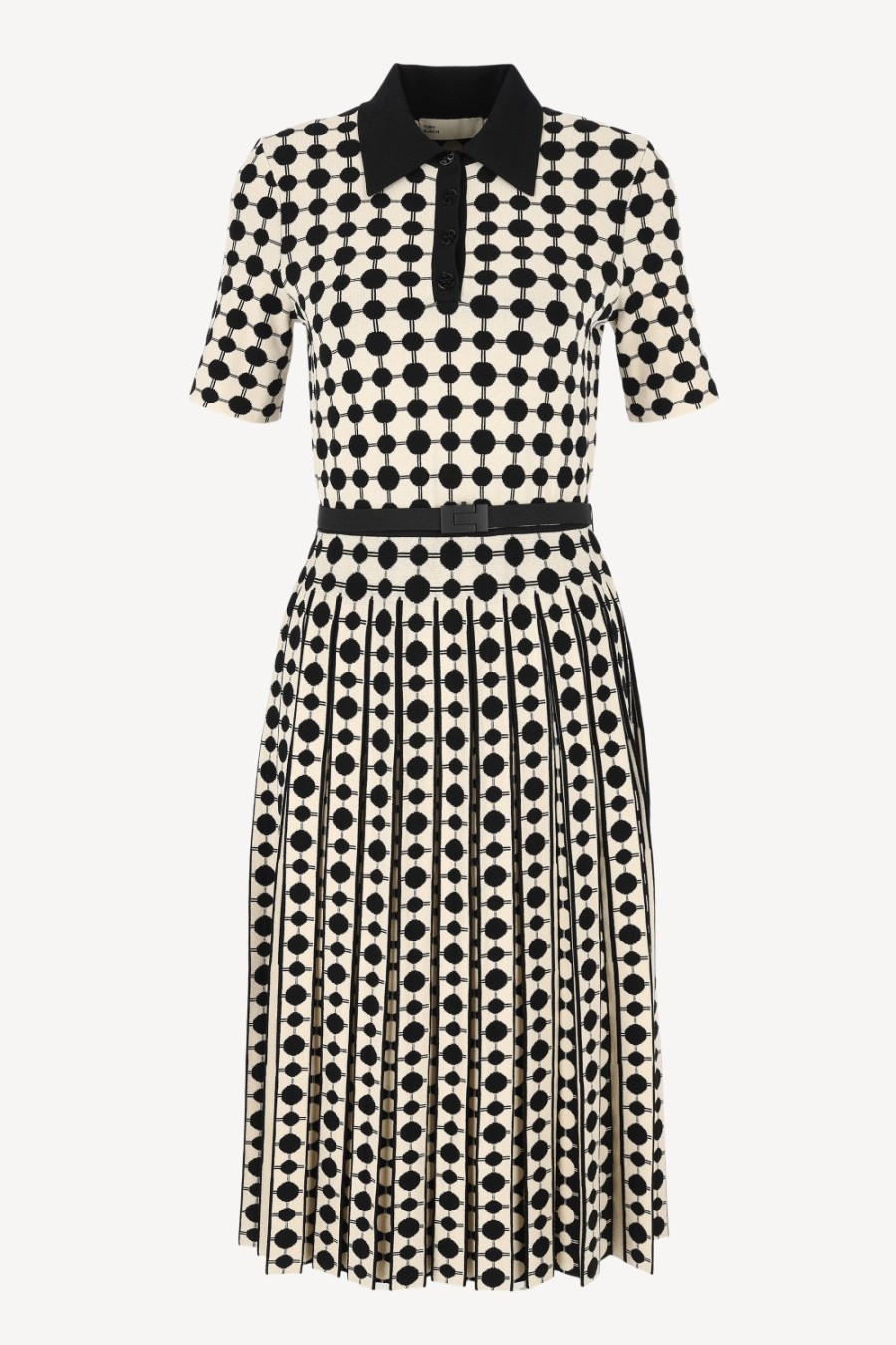 Vetements Tory Burch | Robe Polo Vanille/Noir