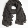 Accessoires Frenckenberger | Echarpe Big Mono In Black Olive