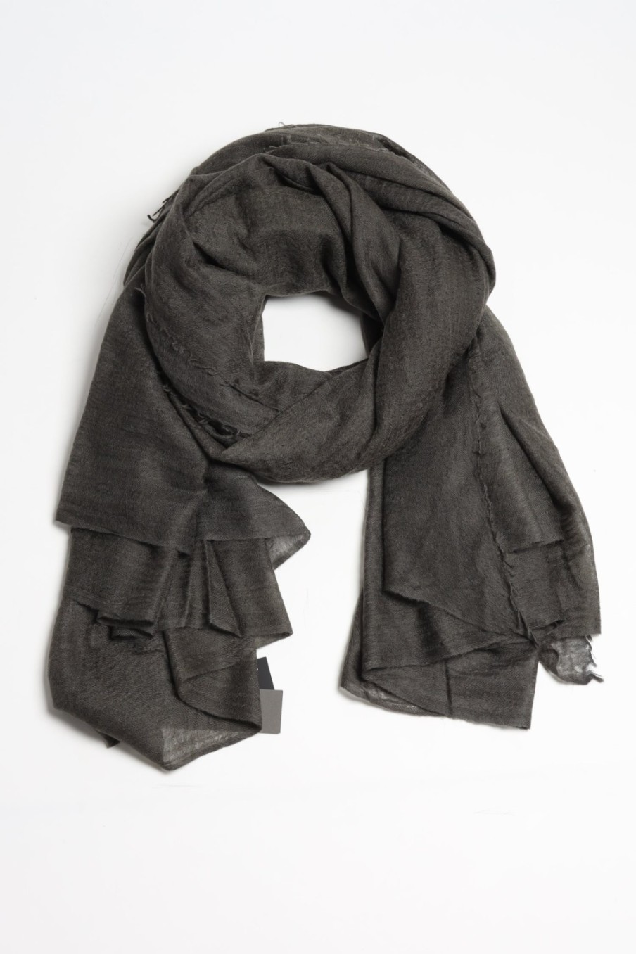 Accessoires Frenckenberger | Echarpe Big Mono In Black Olive