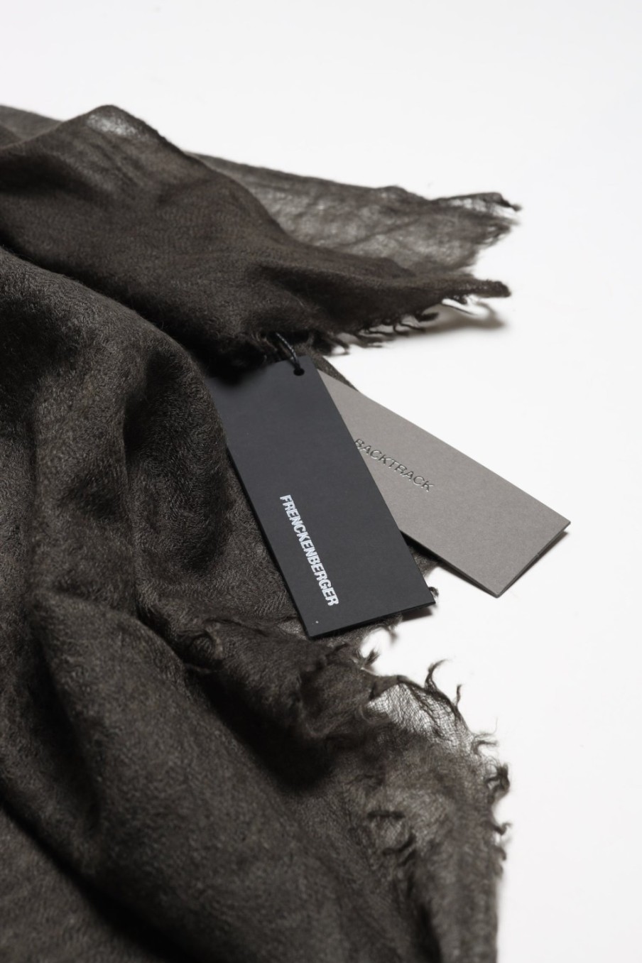 Accessoires Frenckenberger | Echarpe Big Mono In Black Olive