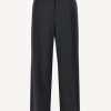 Vetements Lanvin | Pantalon Wide Leg Tailored En Noir