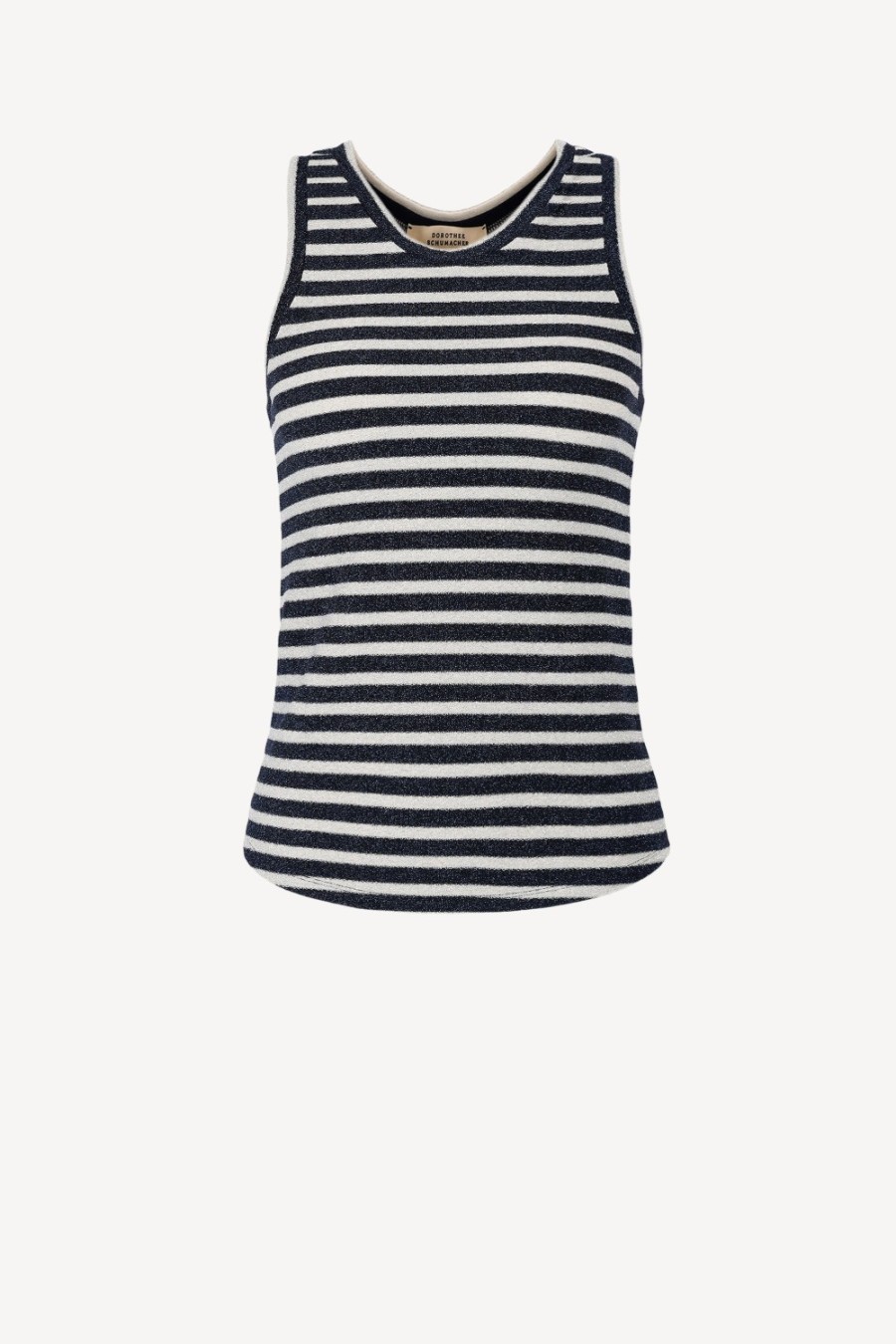 Vetements Dorothee Schumacher | Top Endless En Bleu Marine/Argent
