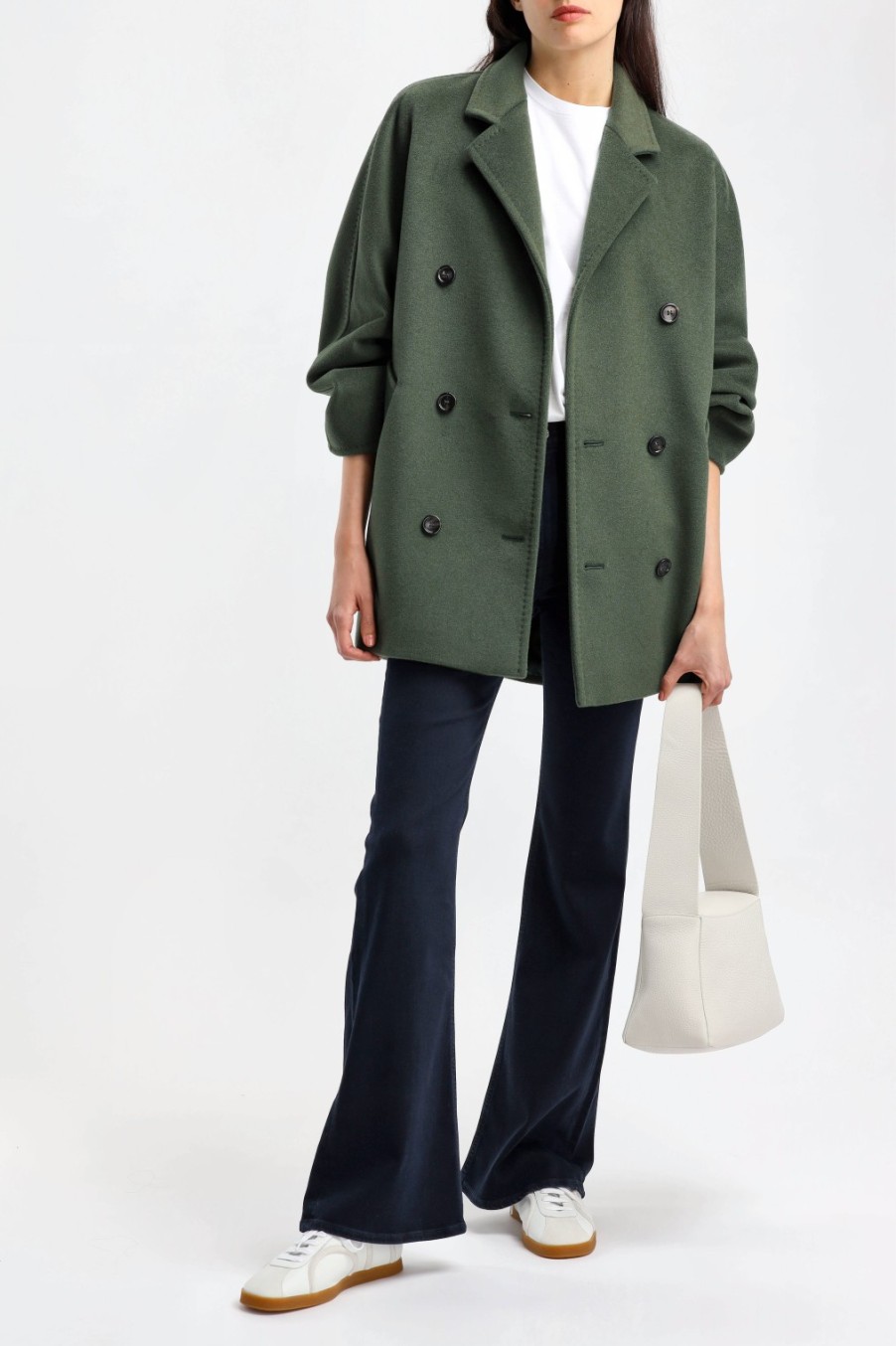 Vetements Max Mara | Veste Rebus En Vert Mousse