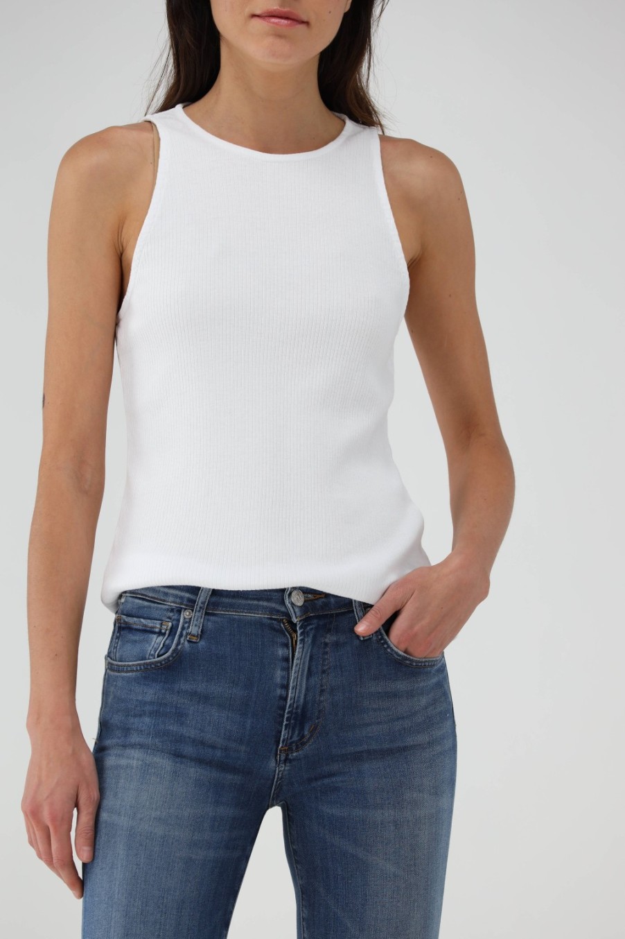 Vetements James Perse | Debardeur Clean Cut En Blanc