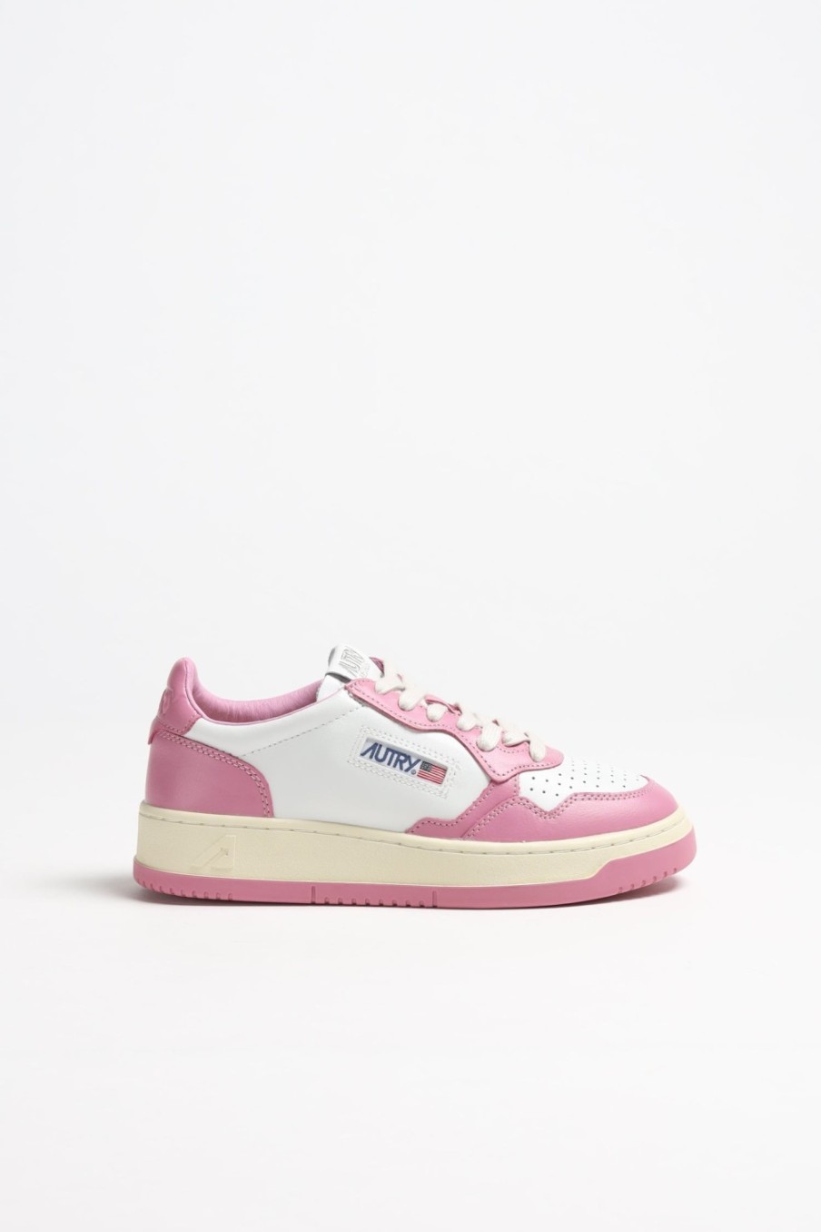 Chaussures Autry | Baskets Bicolor Up En Blanc/Mauve