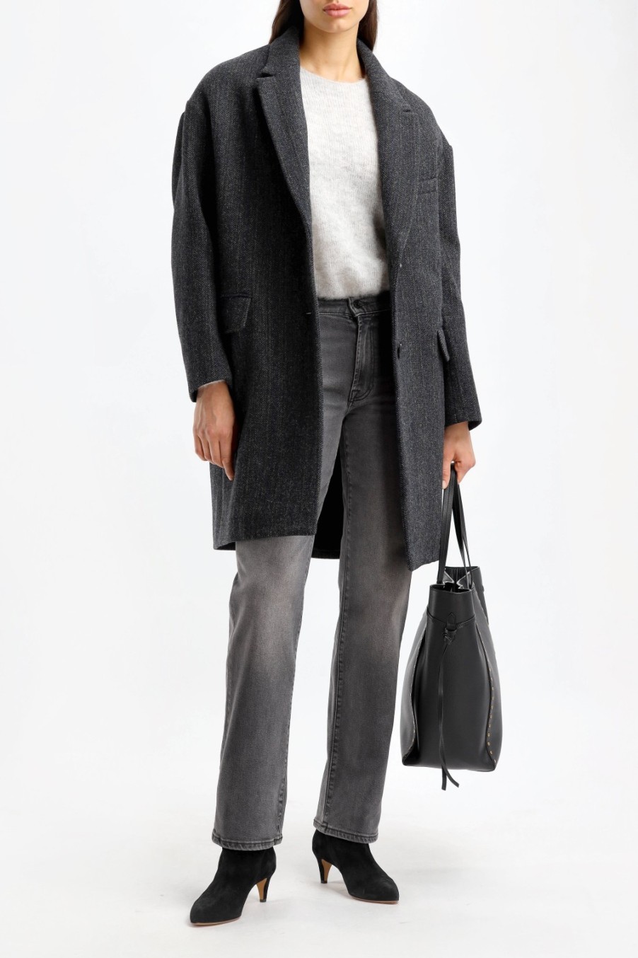 Vetements Marant Etoile | Manteau Limiza En Noir