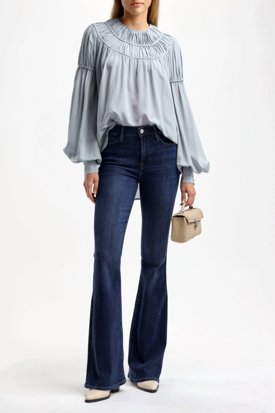 Vetements Phaeonia | Blouse Mireille En Gris Perle