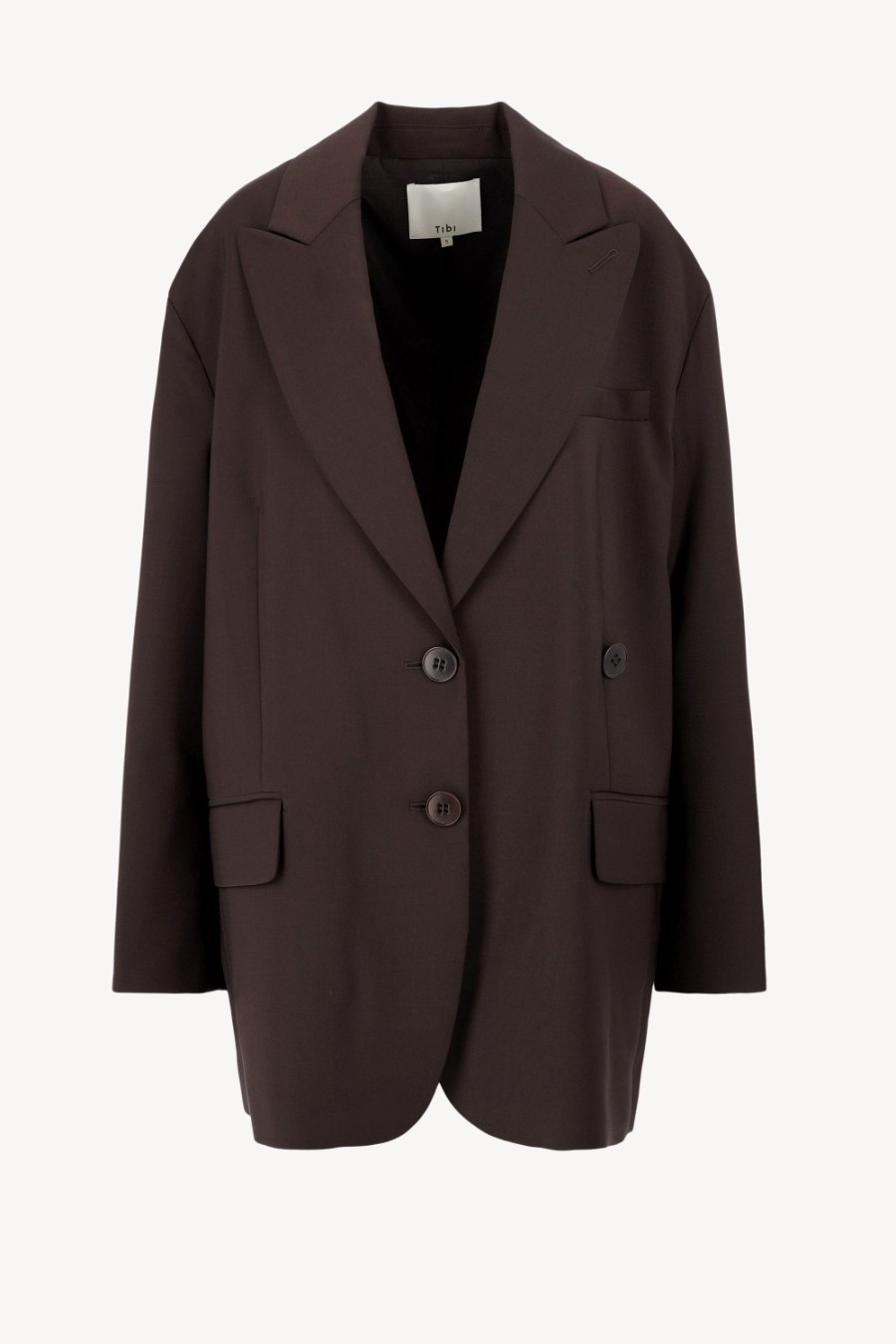 Vetements Tibi | Blazer Liam En Marron Fonce
