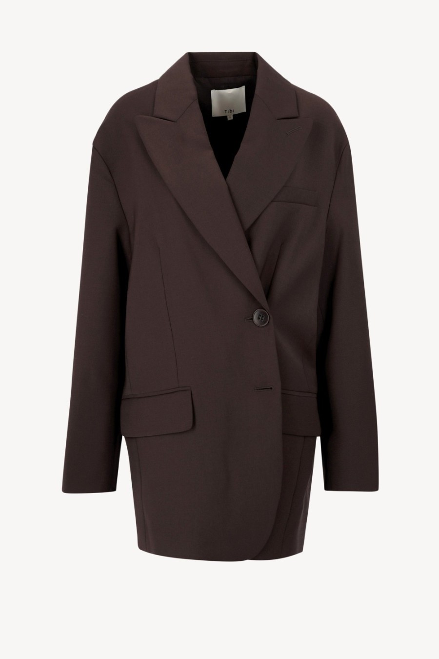 Vetements Tibi | Blazer Liam En Marron Fonce