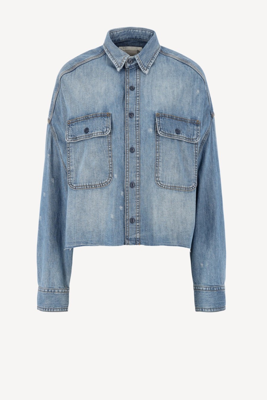 Vetements R13 | Blouse En Jean Cropped A Brindley