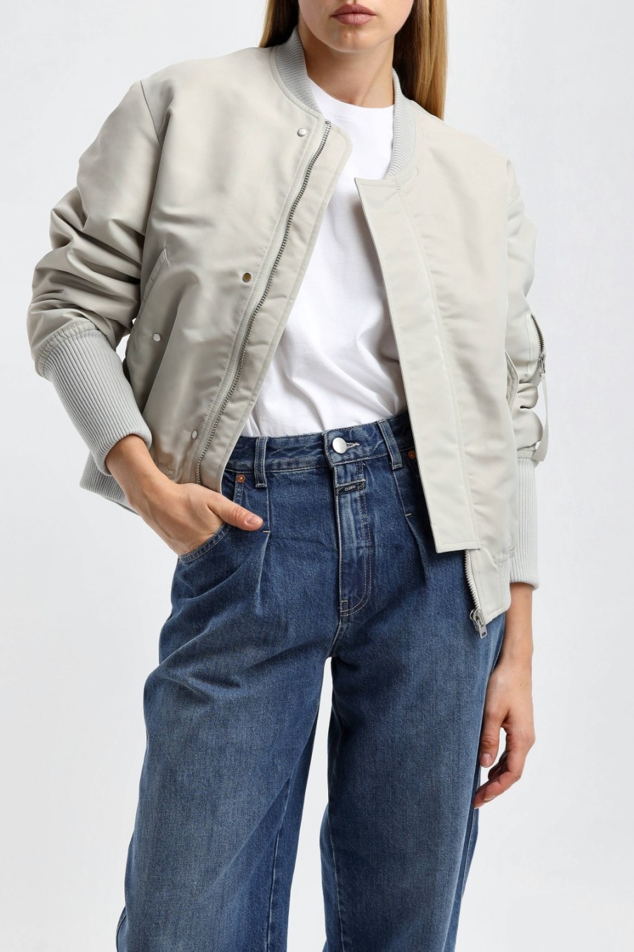 Vetements Closed | Bomber En Plaster Beige