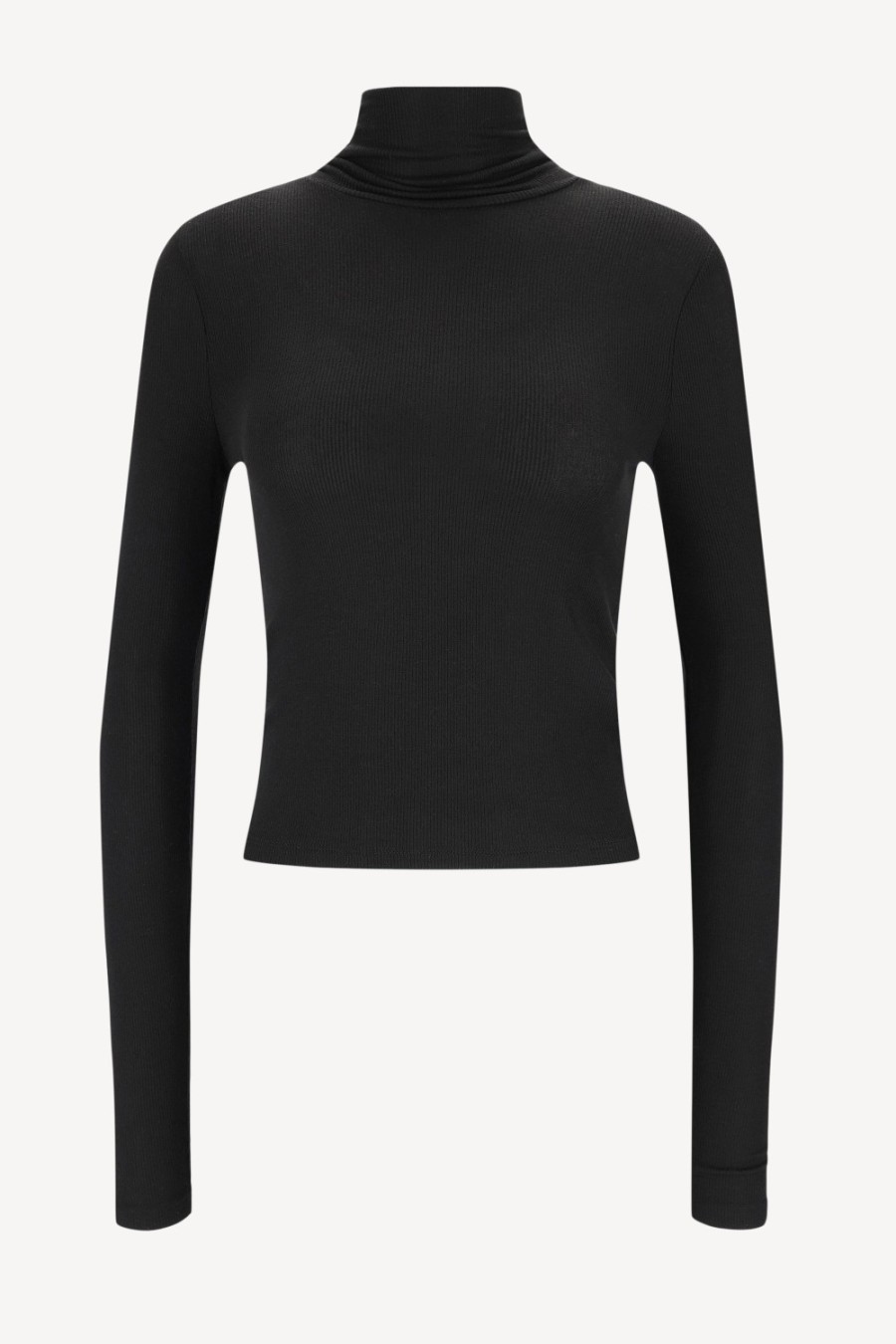 Vetements Anthony Thomas Melillo | Col Roule Modal Rib En Noir
