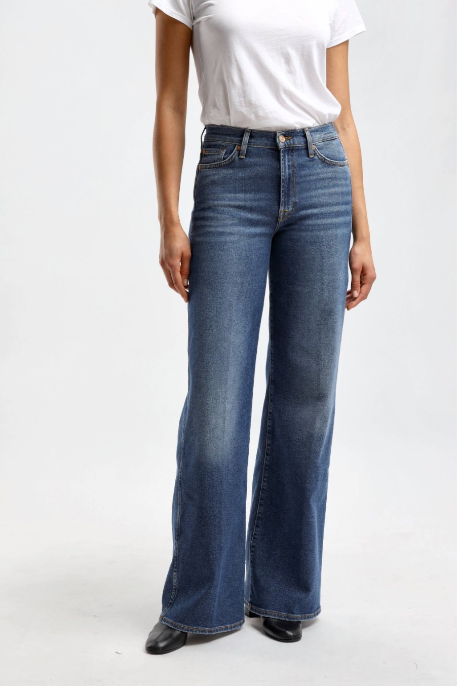 Vetements 7 For All Mankind | Jeans Lotta Luxe Vintage En Bleu Fonce