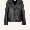 Vetements Dorothee Schumacher | Veste En Cuir Sleek Statement En Noir