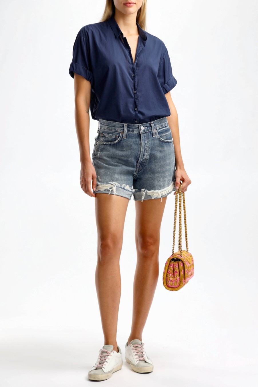 Vetements Xirena | Blouse Channing En Bleu Marine
