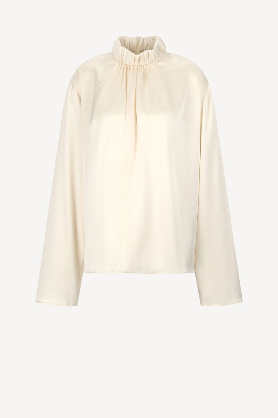 Vetements JW Anderson | Blouse A Col Haut En Ivoire