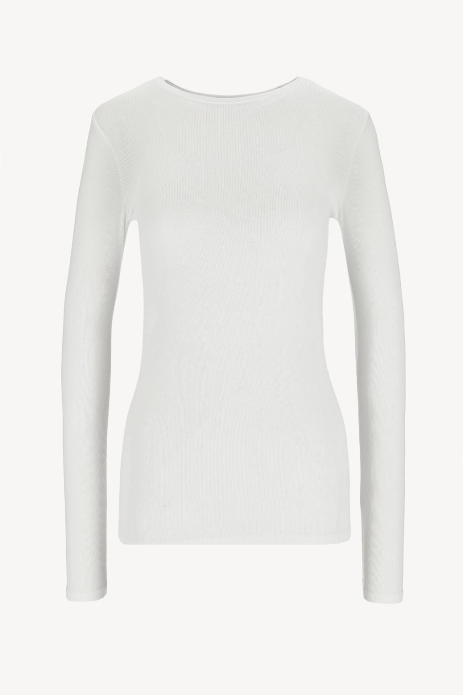 Vetements Anthony Thomas Melillo | T-Shirt Long Modal Rib En Blanc