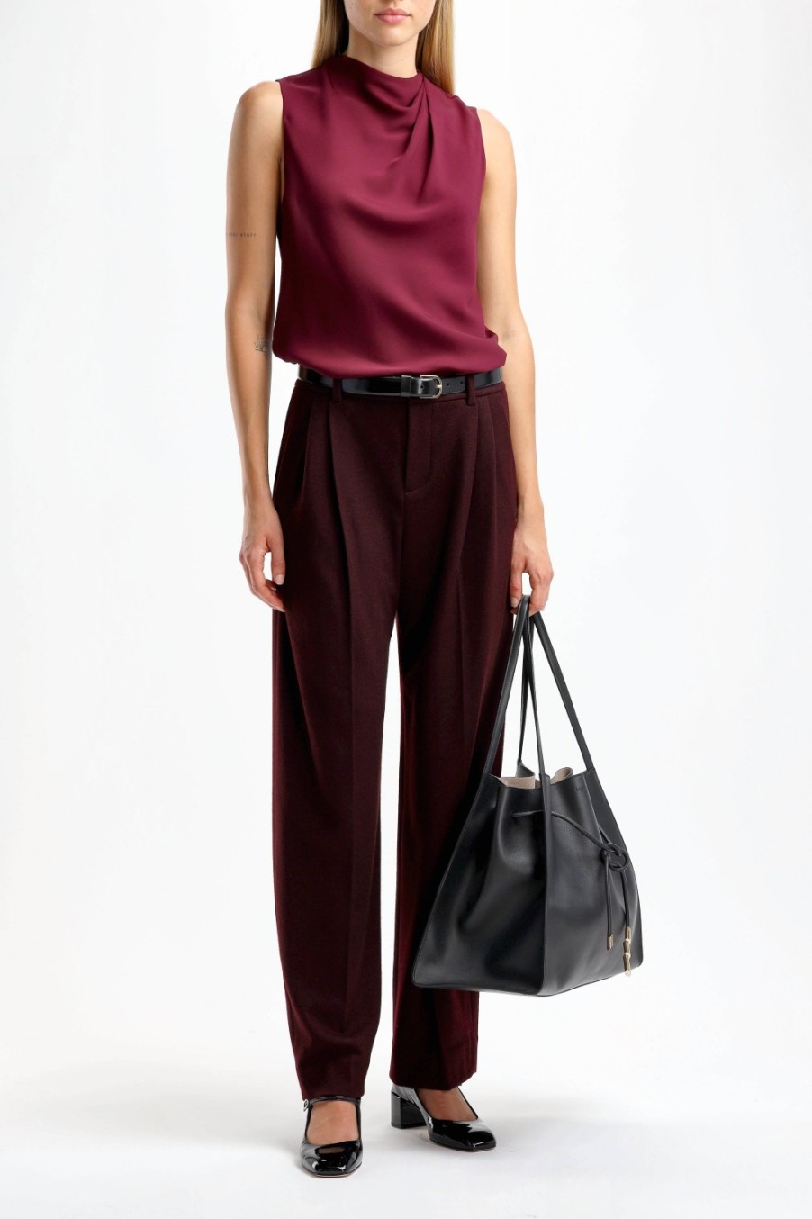 Vetements Vince | Pantalon Cozy In Cherry Wine