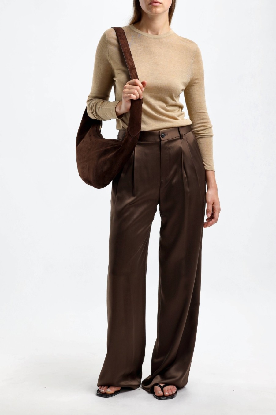Vetements Nili Lotan | Pantalon Flavie En Espresso