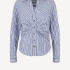 Vetements Veronica Beard | Blouse Joelle En Bleu/Blanc Casse