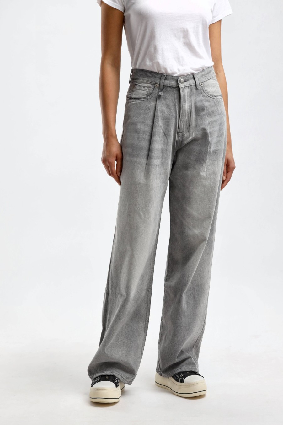 Vetements R13 | Jeans Damon Wide Leg En Wade Grey
