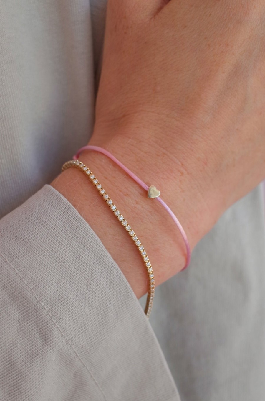 Bijoux Nina Kastens Jewelry | Bracelet Heart In Pink
