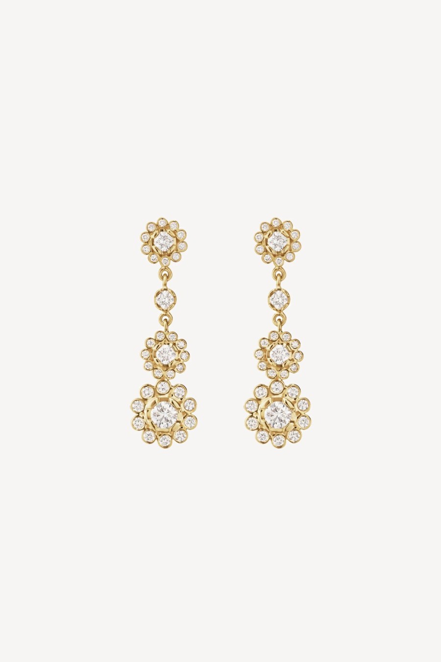 Bijoux Sophie Bille Brahe | Boucles D'Oreilles Le Soleil Et Ses Fleurs