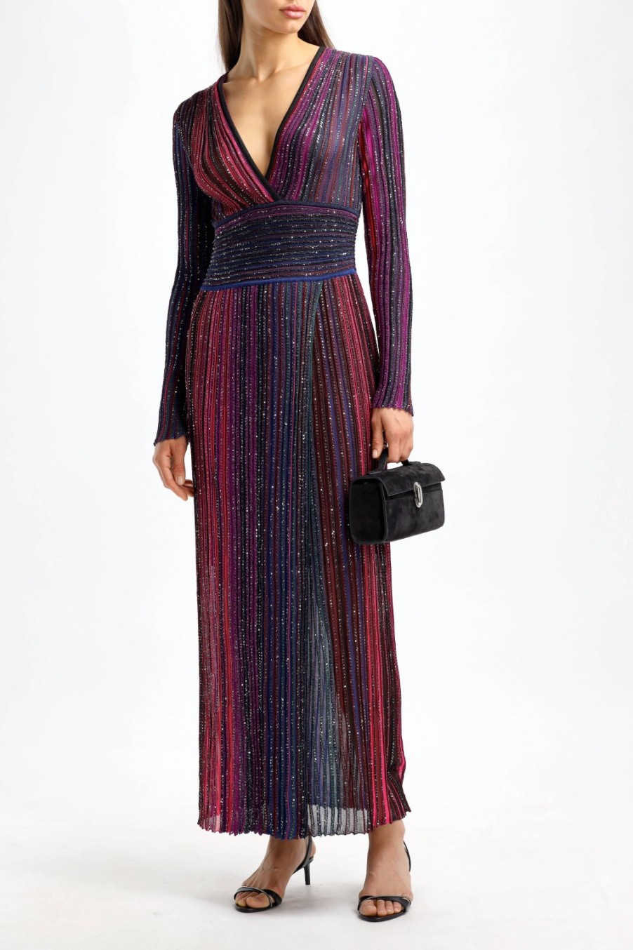 Vetements Missoni | Maxi Robe Noire/Viola