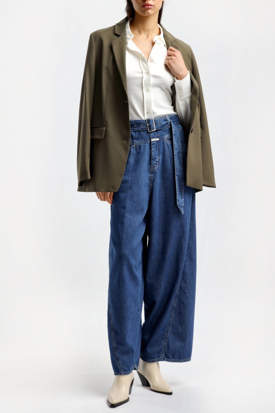 Vetements Closed | Jeans Baggy En Bleu Fonce