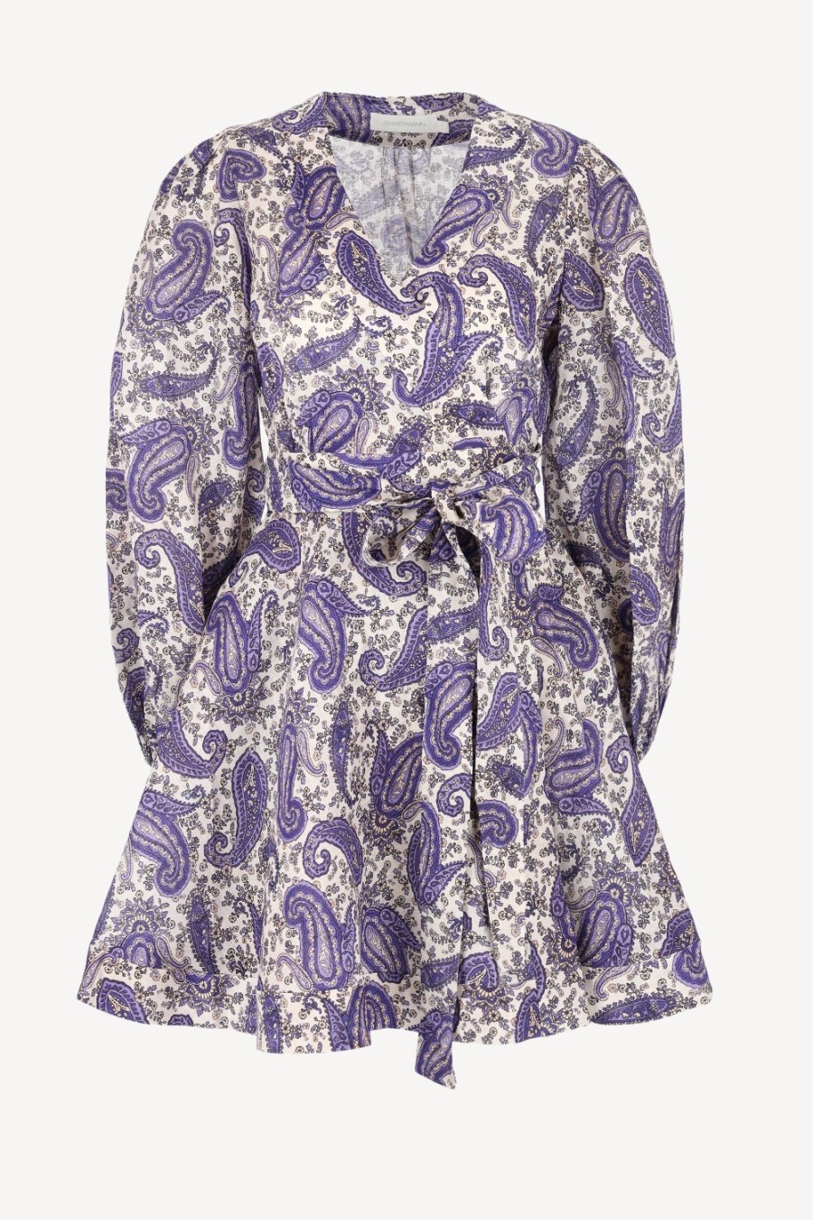 Vetements Zimmermann | Robe Wrap En Paisley Indigo