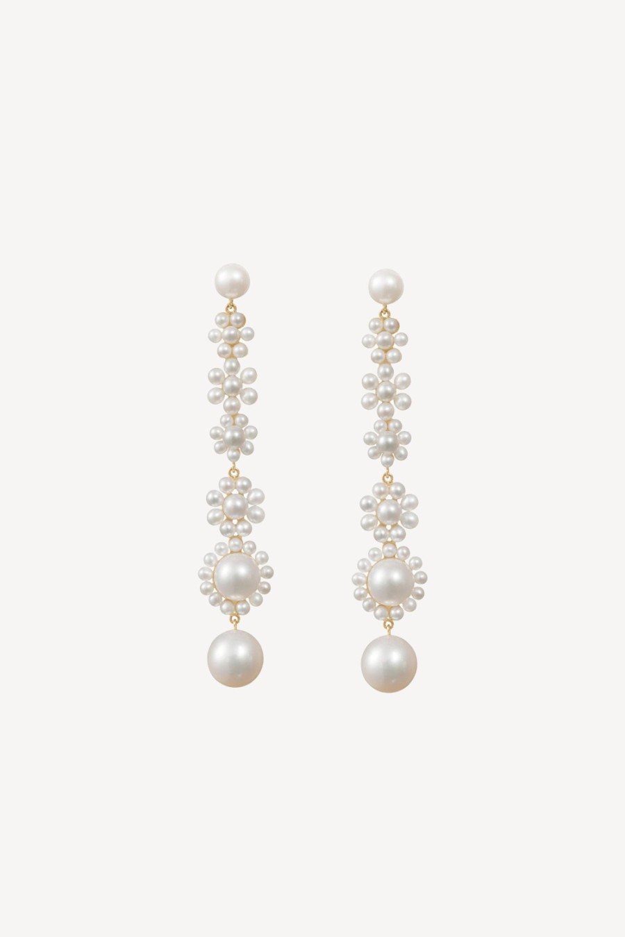 Bijoux Sophie Bille Brahe | Boucles D'Oreilles Grande Fleur Jeanne