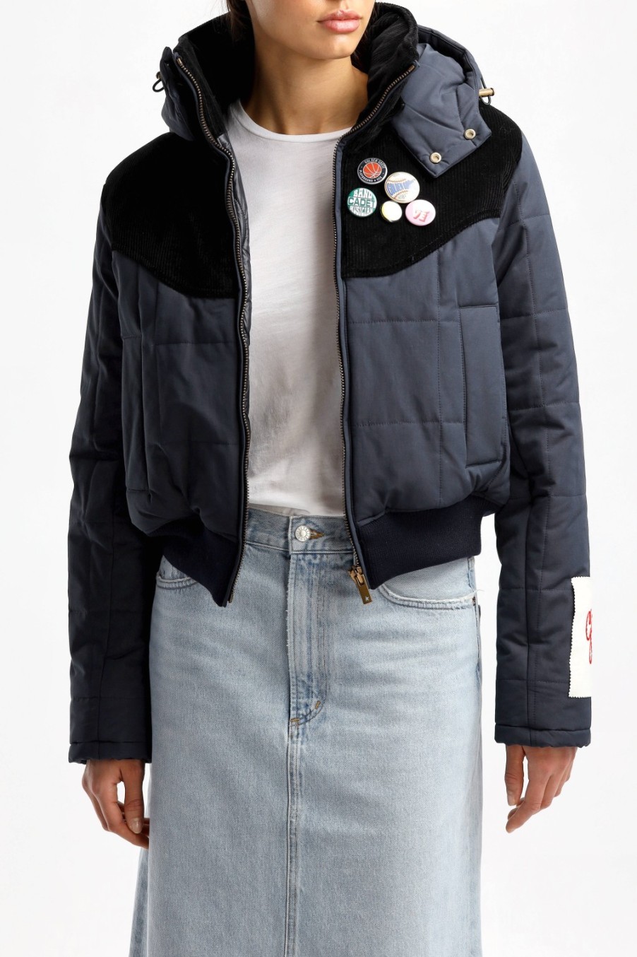 Vetements Golden Goose | Doudoune Golden En Bleu/Noir