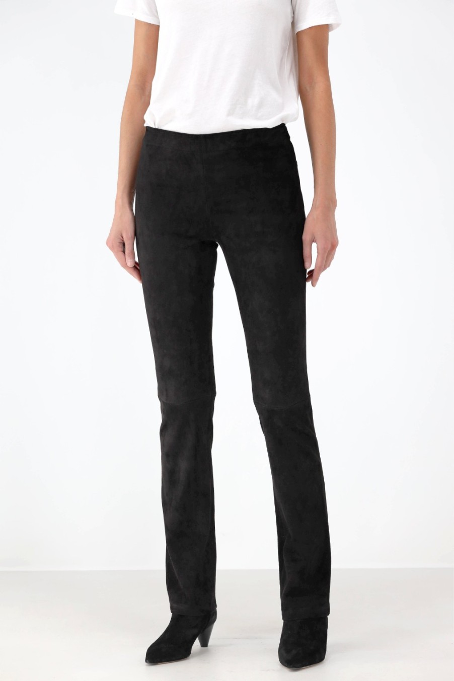 Vetements Stouls | Pantalon En Cuir Jp Long En Noir