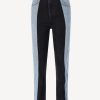 Vetements E.L.V. Denim | Jeans Straight En Bleu Clair/Noir