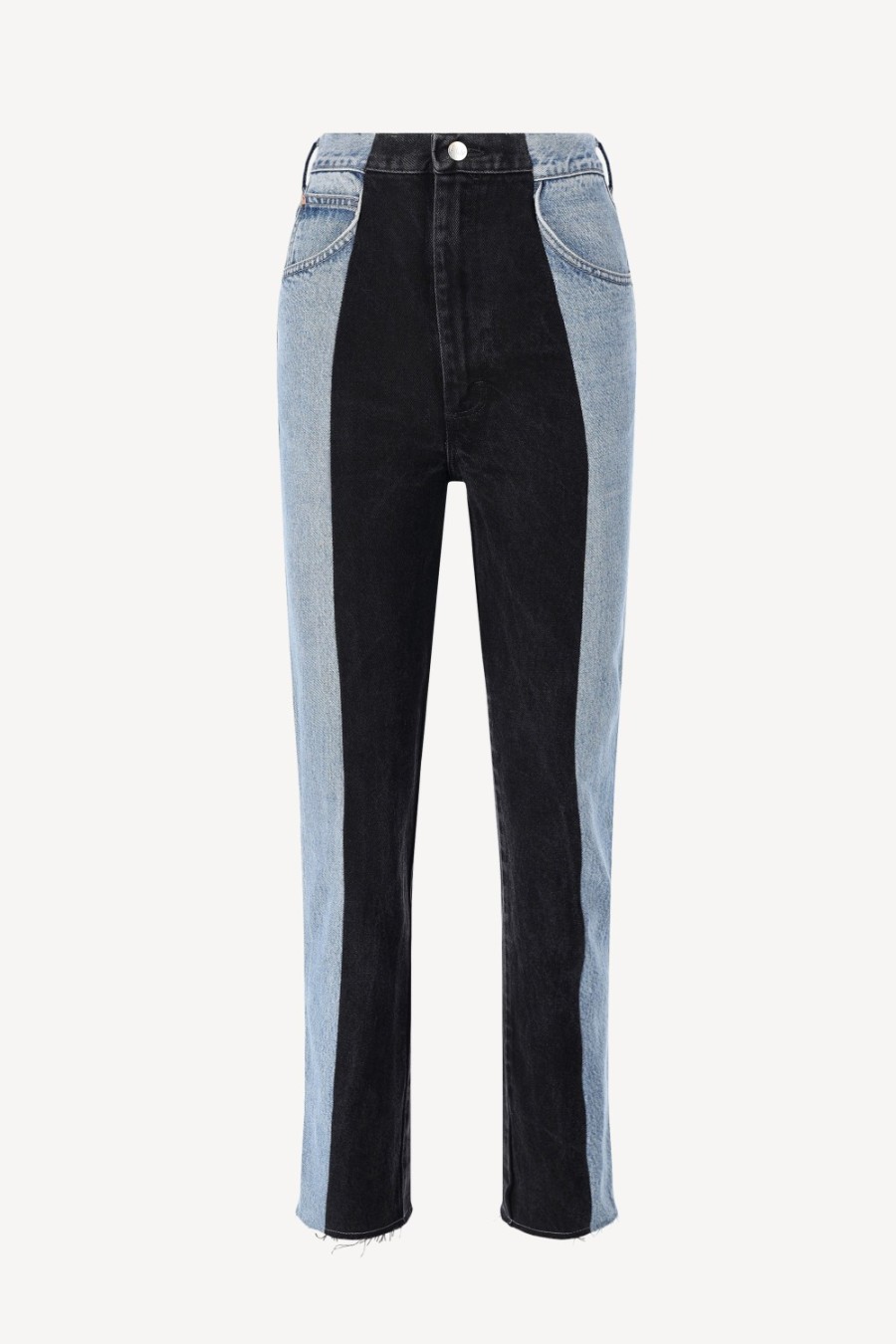 Vetements E.L.V. Denim | Jeans Straight En Bleu Clair/Noir