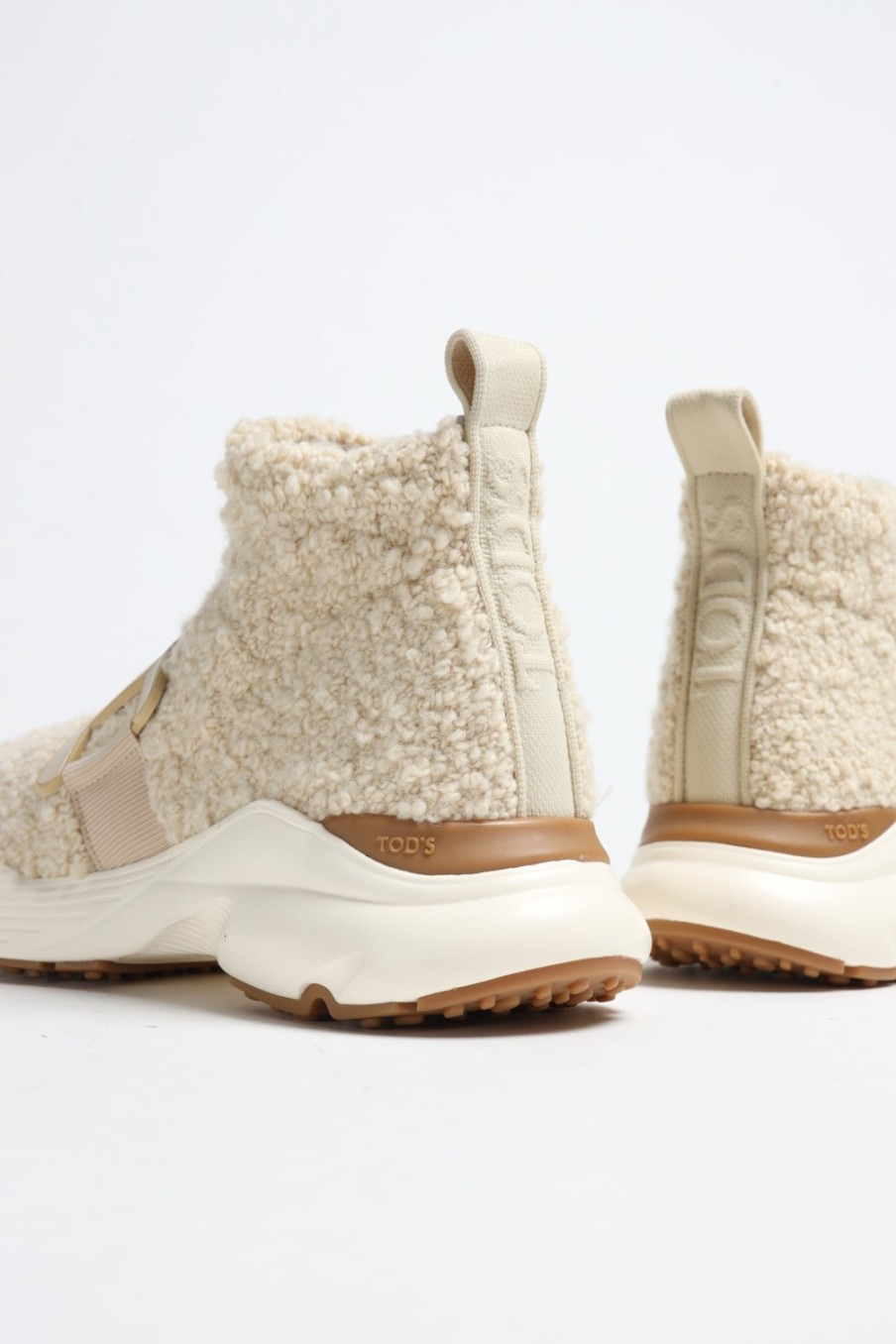 Chaussures Tod's | Sneaker Run Shearling En Creme