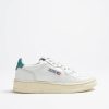 Chaussures Autry | Baskets 01 Low En Blanc/Petrole