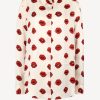 Vetements Khaite | Blouse Argo En Creme/Rouge