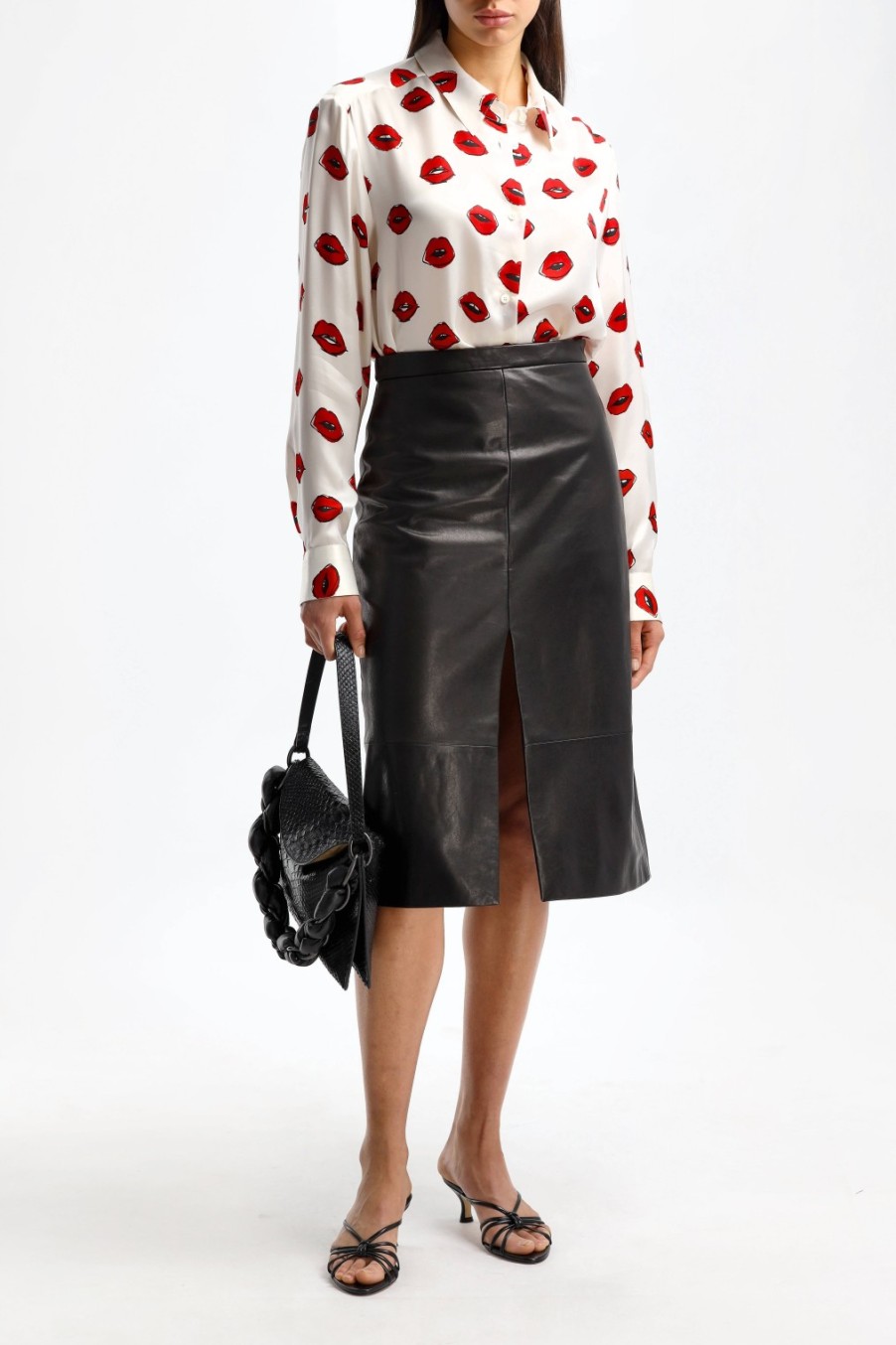 Vetements Khaite | Blouse Argo En Creme/Rouge