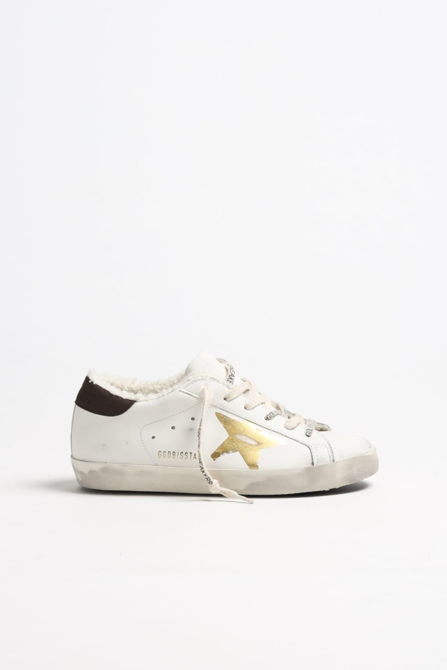 Chaussures Golden Goose | Baskets Superstar Bio En Blanc/Or