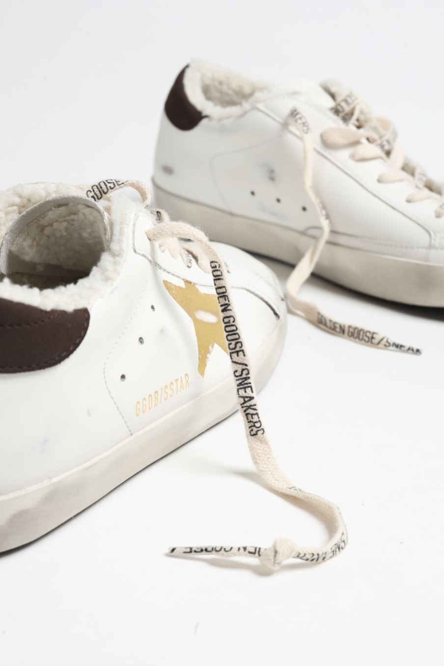 Chaussures Golden Goose | Baskets Superstar Bio En Blanc/Or