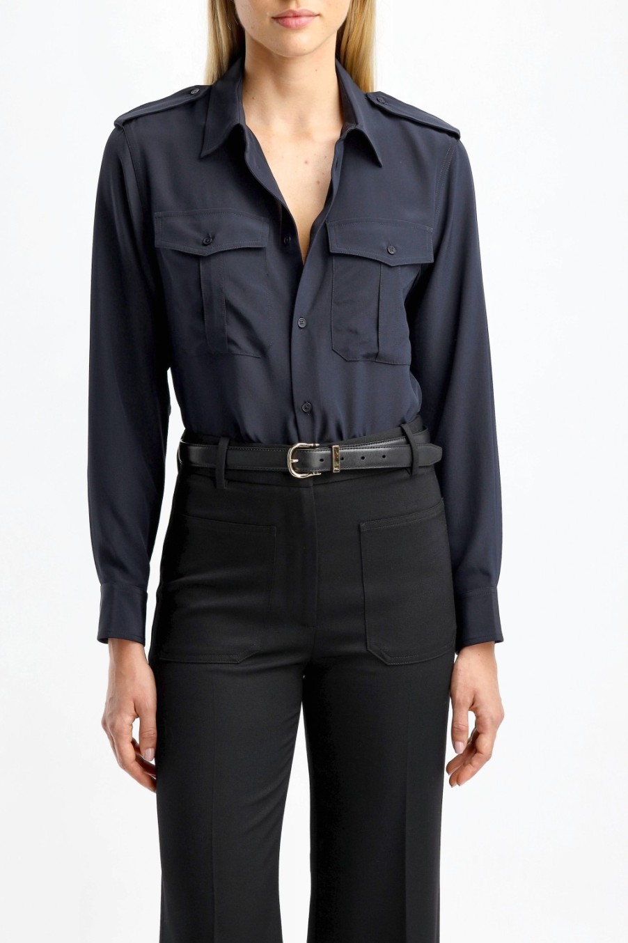 Vetements Nili Lotan | Blouse Jeanette En Dark Navy