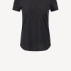 Vetements James Perse | T-Shirt Sheer Slub Crew En Noir