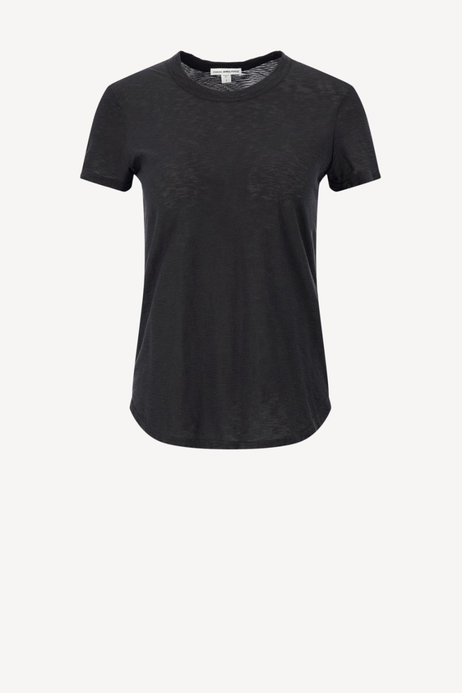 Vetements James Perse | T-Shirt Sheer Slub Crew En Noir
