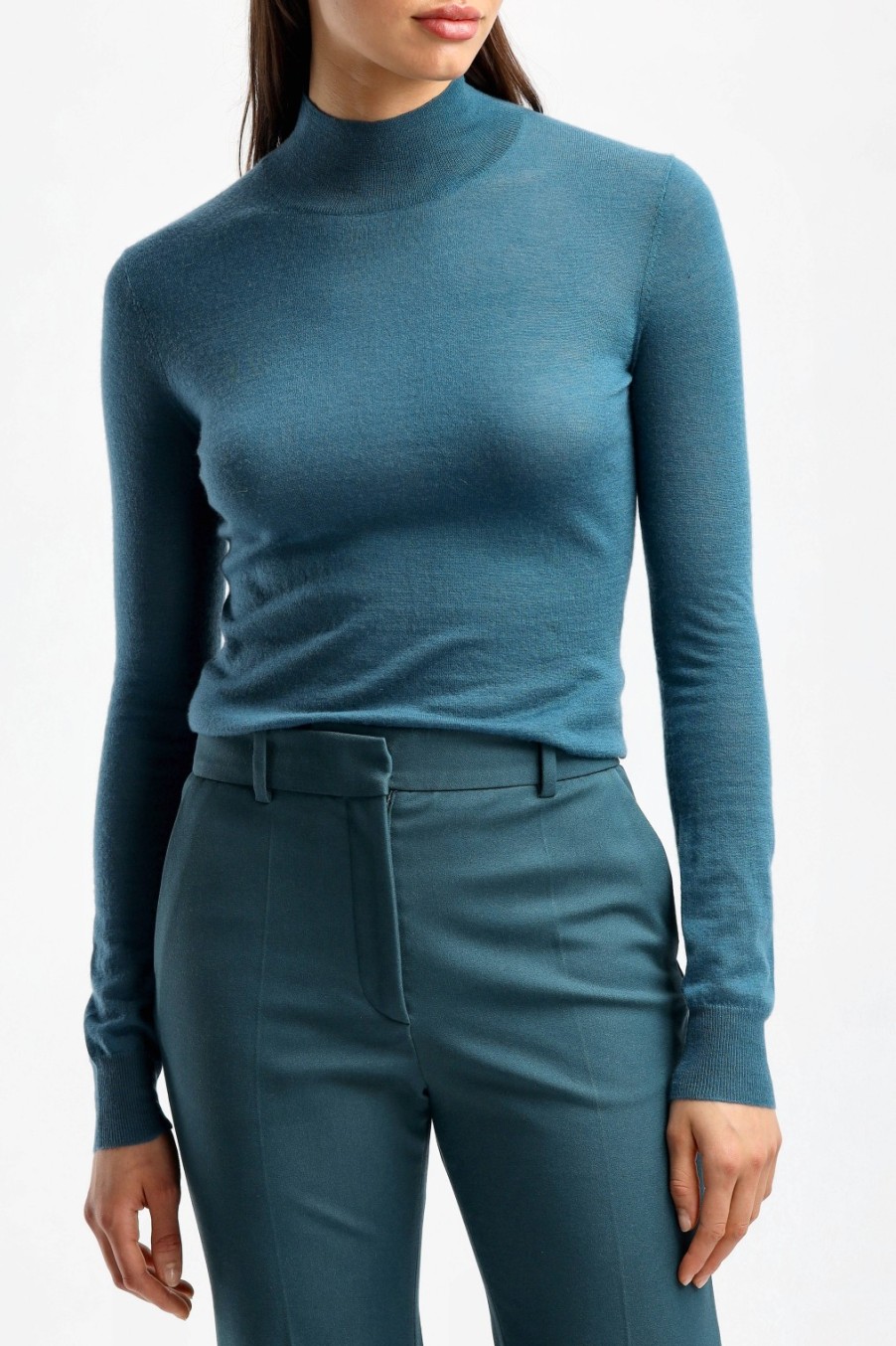 Vetements Joseph | Pull Cashair En Sarcelle Foncee