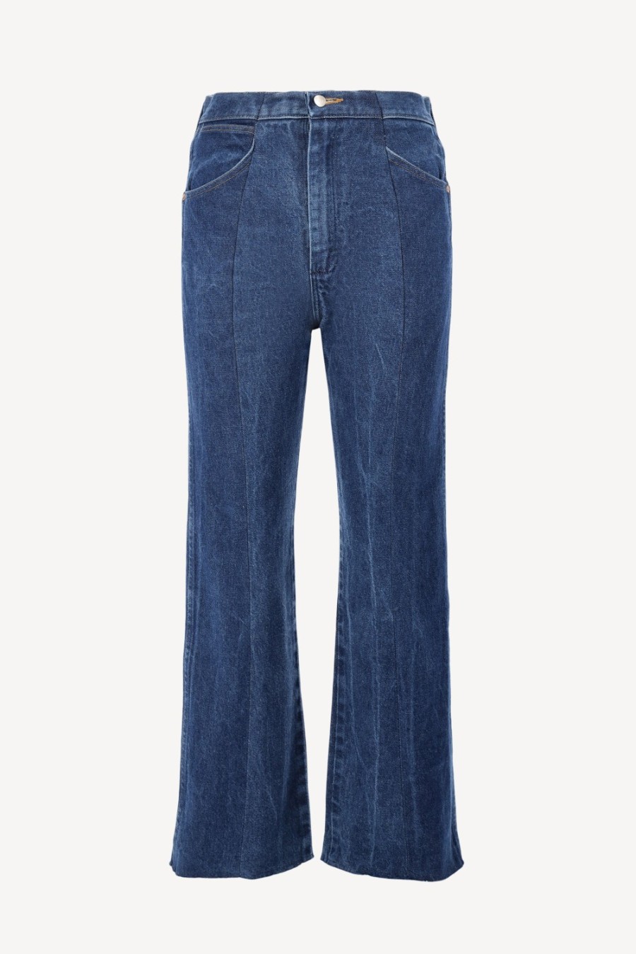 Vetements E.L.V. Denim | Jeans Flare En Bleu Fonce