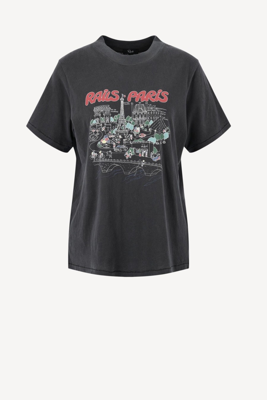 Vetements Rails | T-Shirt Boyfriend In Paris Map