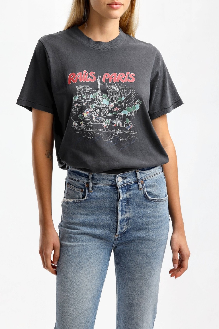 Vetements Rails | T-Shirt Boyfriend In Paris Map